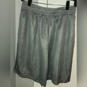 MENS GREY BASKETBALL SHORTS MEDIUM
